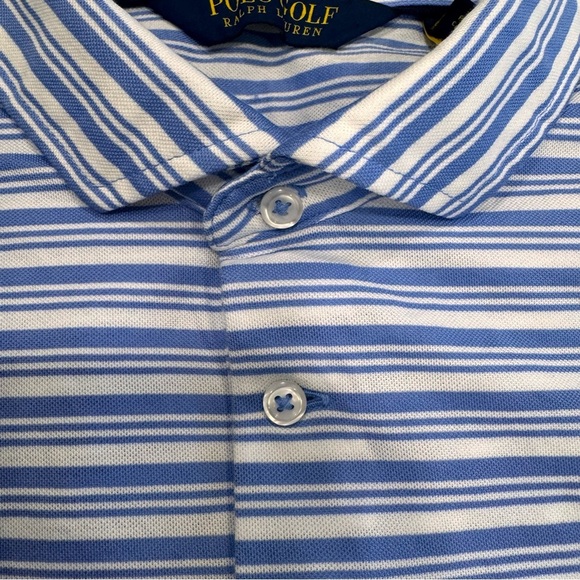 Ralph Lauren Golf Pro Fit Performance Mens Shirt Blue & White Stripe Sz L  NWOT - Picture 13 of 13